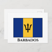 Barbados Flag Briefkaart (Voorkant / Achterkant)