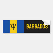Barbados Flag Bumpersticker (Voorkant)