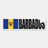 Barbados Flag Bumpersticker (Voorkant)