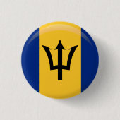 Barbados Flag Button (Voorkant)