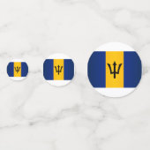 Barbados Flag Confetti (Achterkanten)