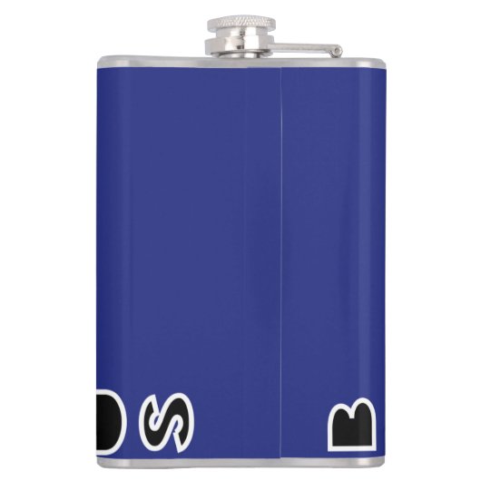 Barbados Flag Heupfles (Achterkant)