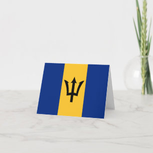 Barbados Flag Kaart