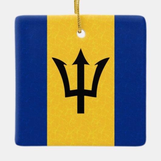 Barbados Flag Keramisch Ornament (Voorkant)