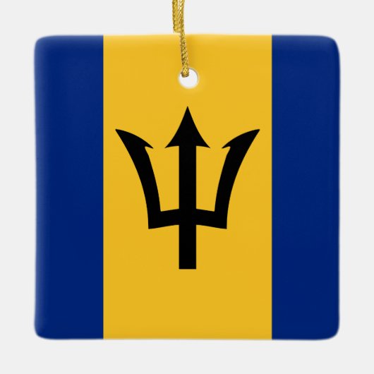 Barbados Flag Keramisch Ornament (Voorkant)