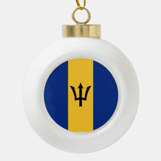 Barbados Flag Keramische Bal Ornament (Voorkant)