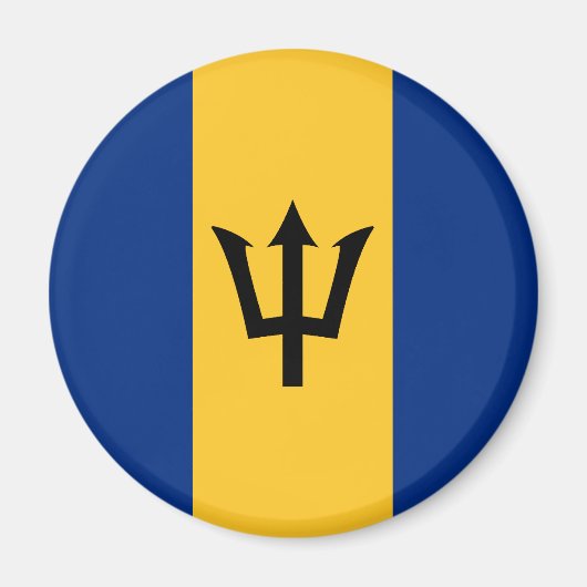 Barbados Flag Magnet Magneet (Voorkant)