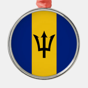Barbados Flag Metalen Ornament