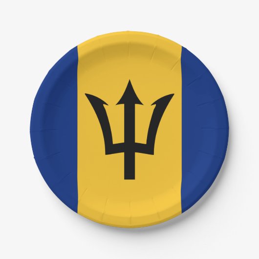 Barbados Flag Papieren Bordje (Voorkant)