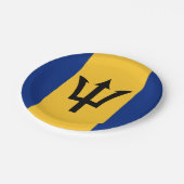 Barbados Flag Papieren Bordje (Gekanteld)