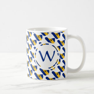 BARBADOS Flag Patriottic Custom Monogram GOD BLESS Koffiemok