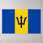 Barbados Flag Poster (Voorkant)