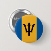 Barbados Flag Ronde Button 5,7 Cm (Voorkant /achterkant)