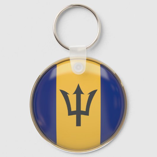 Barbados Flag Sleutelhanger (Voorkant)