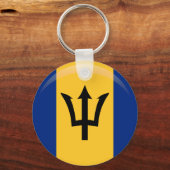 Barbados Flag Sleutelhanger (Voorkant)