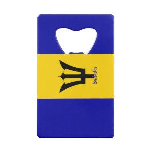 Barbados Flag Sleutelhanger Bottle Open Kredietkaart Flessenopener