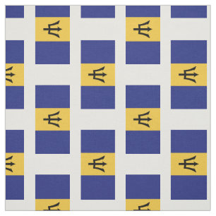 Barbados Flag Stof