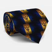 Barbados Flag Stropdas (Opgerold)
