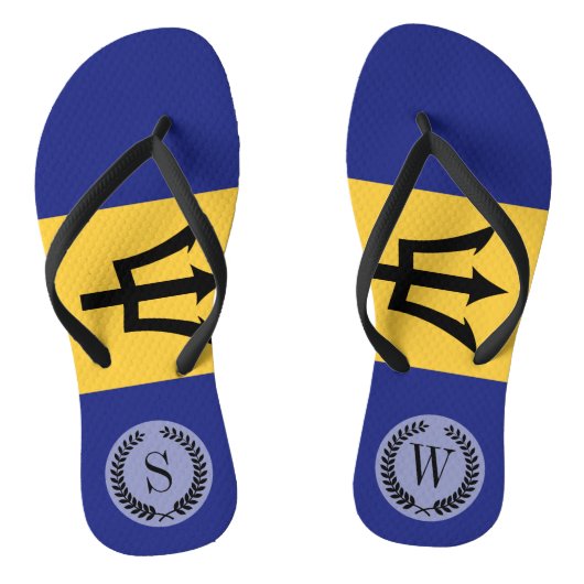 Barbados Flag Teenslippers (Voetbed)