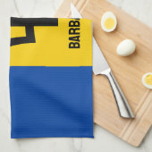 Barbados Flag Theedoek (Quarter Fold)