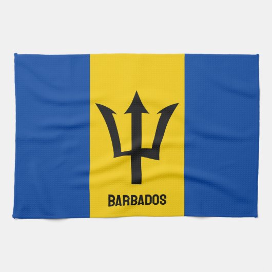 Barbados Flag Theedoek (Horizontaal)
