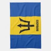 Barbados Flag Theedoek (Verticaal)