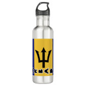 Barbados Flag Waterfles (Voorkant)