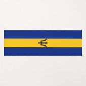 Barbados Flag Yogamat (Voorkant (horizontaal))