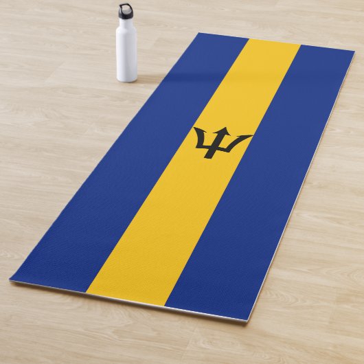 Barbados Flag Yogamat (In situ)