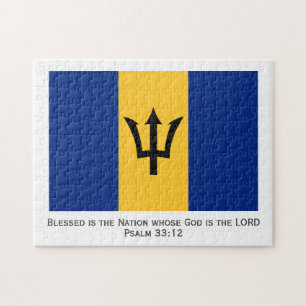 BARBADOS Gezegende natie BARBADIAN FLAG Legpuzzel