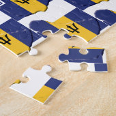BARBADOS | Gezegende natie | VLAG VAN BARBADOS Legpuzzel (Zijkant)