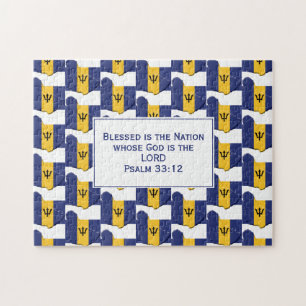 BARBADOS Gezegende natie VLAG VAN BARBADOS Legpuzzel