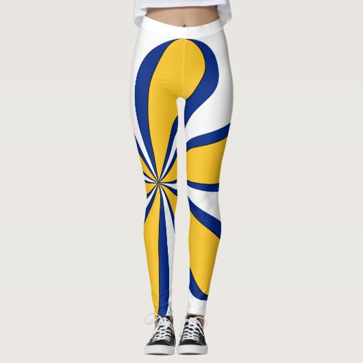 Barbados Kleur Leggings (Voorkant)