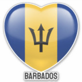 Barbados Love Sticker (Voorkant)