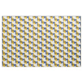 Barbados Map Fabric Stof (Yard (91,4 cm))