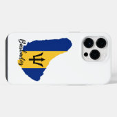 Barbados Map iPhone Hoesje (Achterkant horizontaal)