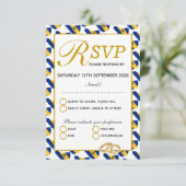 BARBADOS Mariage Celebration RSVP Response Card (Debout devant)