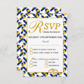 BARBADOS Mariage Celebration RSVP Response Card (Devant / Derrière)