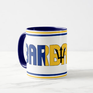 Barbados National Flag Patriotic Coffee Mok