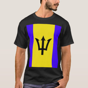 Barbados nationale vlag een eiland in het oosten v t-shirt