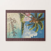 Barbados Painterly Travel Art Vintage Legpuzzel (Horizontaal)