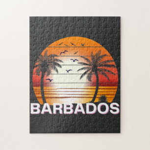  Barbados Palm Trees Summer Beach Legpuzzel