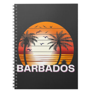 Barbados Palm Trees Summer Beach Notitieboek