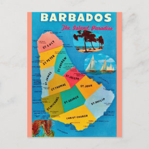 Barbados - Paradijs Prentbrief Briefkaart
