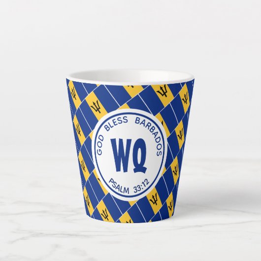 BARBADOS Patriotic  Bajan Latte Mok (Voorkant)
