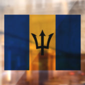 Barbados Raambord, Cling, Barbados Vlag Raamsticker (Vel 2)