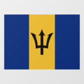 Barbados Raambord, Cling, Barbados Vlag Raamsticker (Vel)
