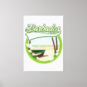 Barbados Reislogo Canvas Afdruk