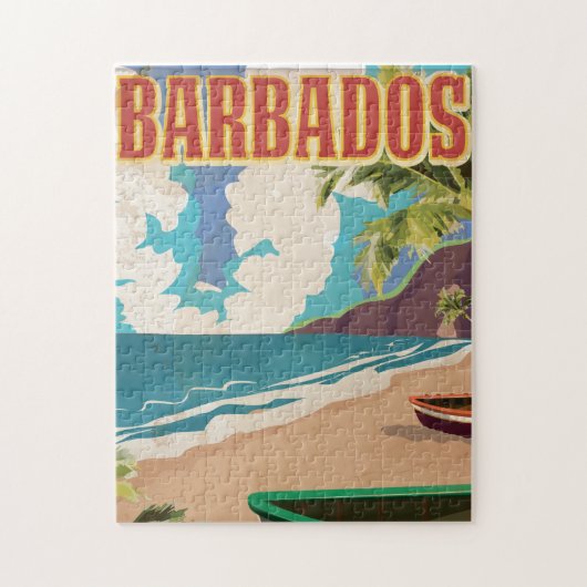 Barbados-reisposter Legpuzzel (Verticaal)