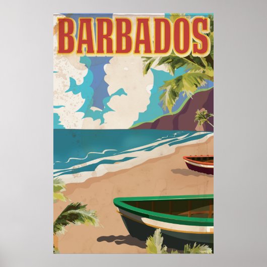 Barbados reisposter poster (Voorkant)